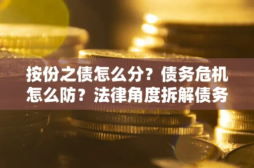 武汉按份之债怎么分？债务危机怎么防？法律角度拆解债务分配与风险自保指南