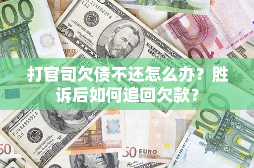 武汉打官司欠债不还怎么办？胜诉后如何追回欠款？