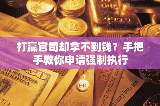 武汉打赢官司却拿不到钱？手把手教你申请强制执行