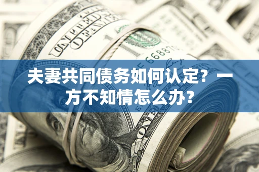 武汉夫妻共同债务如何认定？一方不知情怎么办？