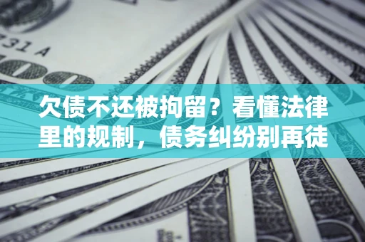 武汉欠债不还被拘留？看懂法律里的规制，债务纠纷别再徒劳奔波