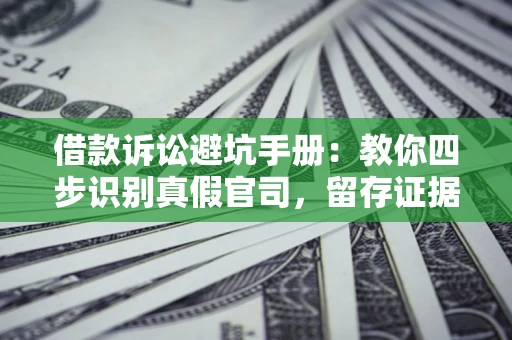 武汉借款诉讼避坑手册：教你四步识别真假官司，留存证据不踩雷