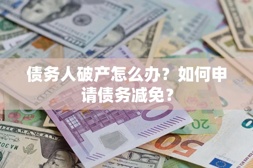 武汉债务人破产怎么办？如何申请债务减免？