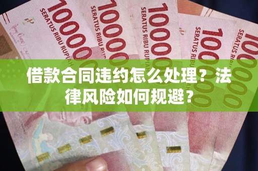 武汉借款合同违约怎么处理？法律风险如何规避？
