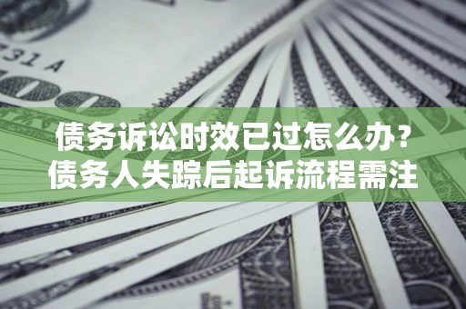 武汉债务诉讼时效已过怎么办？债务人失踪后起诉流程需注意什么？
