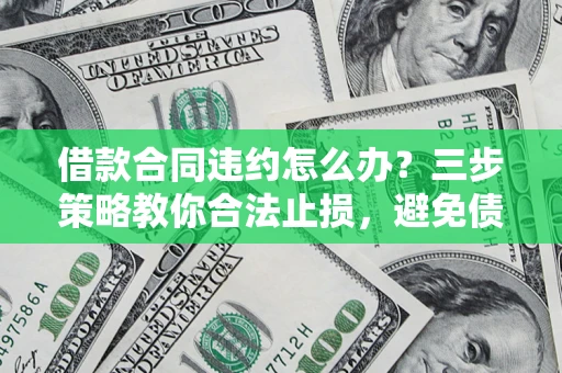 武汉借款合同违约怎么办？三步策略教你合法止损，避免债务危机升级