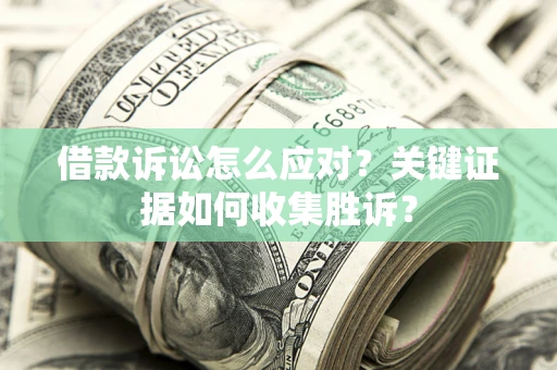 武汉借款诉讼怎么应对？关键证据如何收集胜诉？